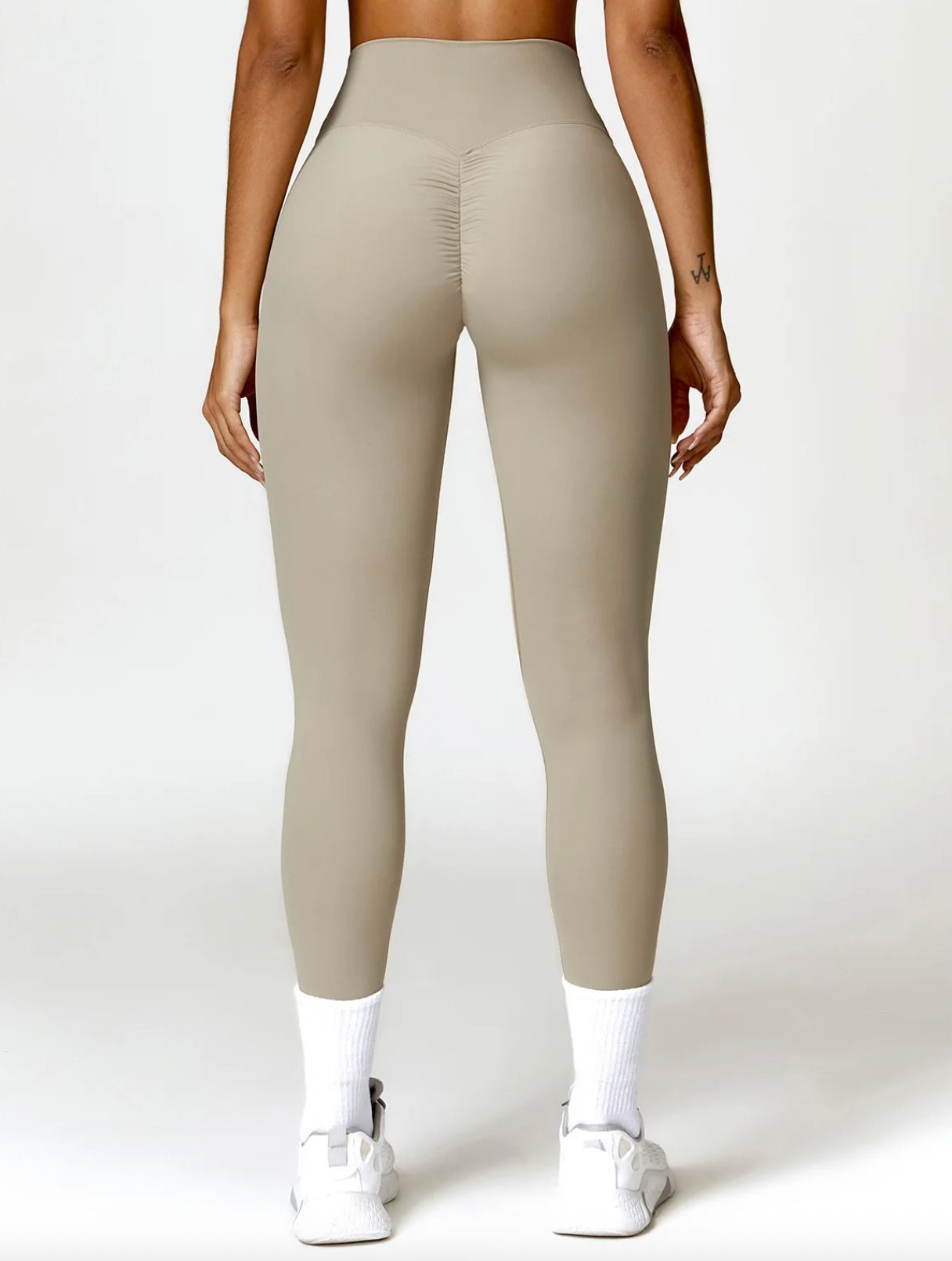 Camel Brown - High Waist Push Up Yoga Leggings for Women