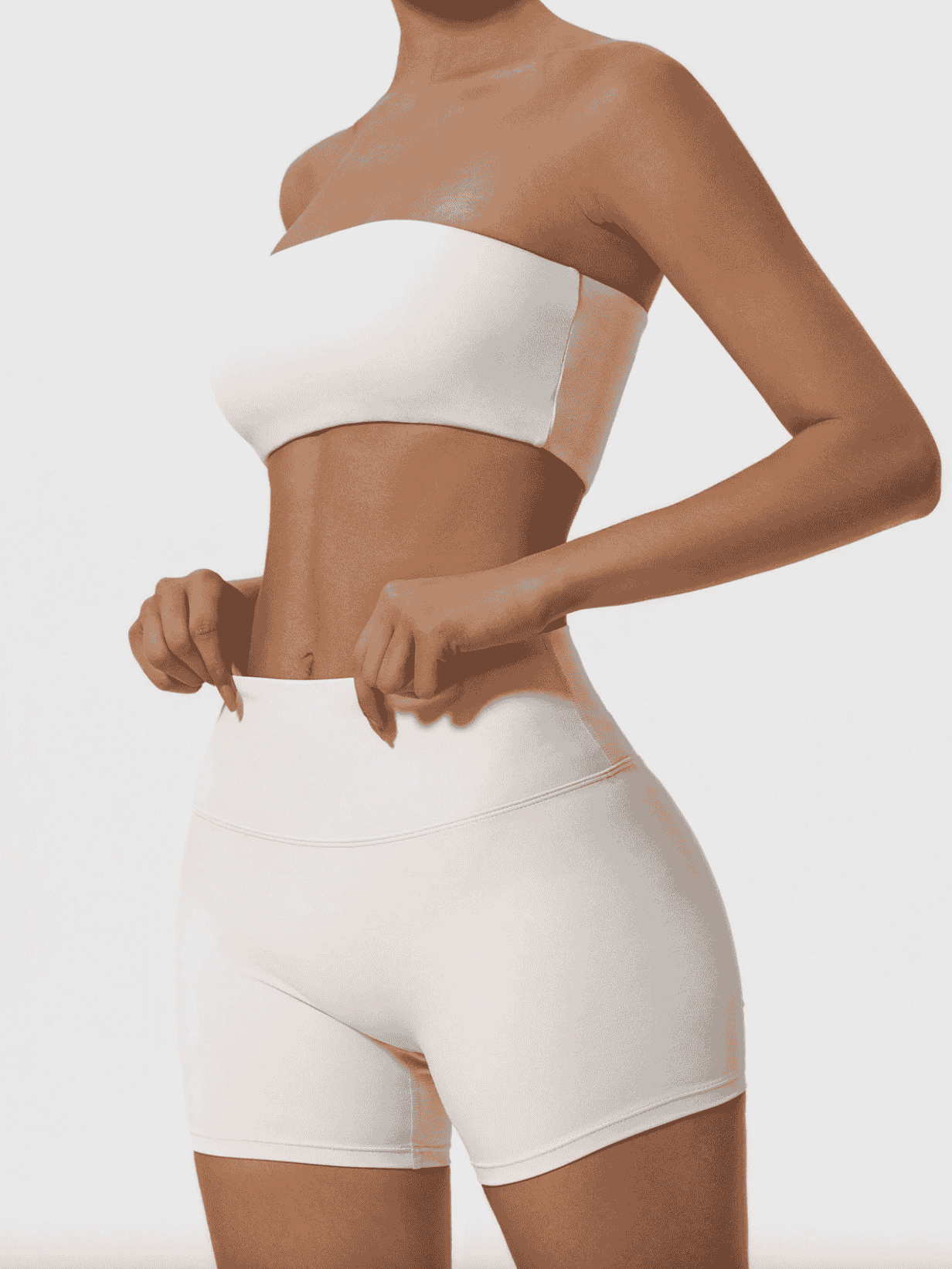 Ivory - Women’s Yoga Sports Set - 2 Piece Gym Outfit