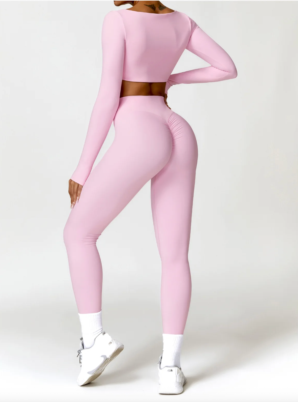 Cherry Blossom Pink - High Waist Push Up Yoga Leggings for Women