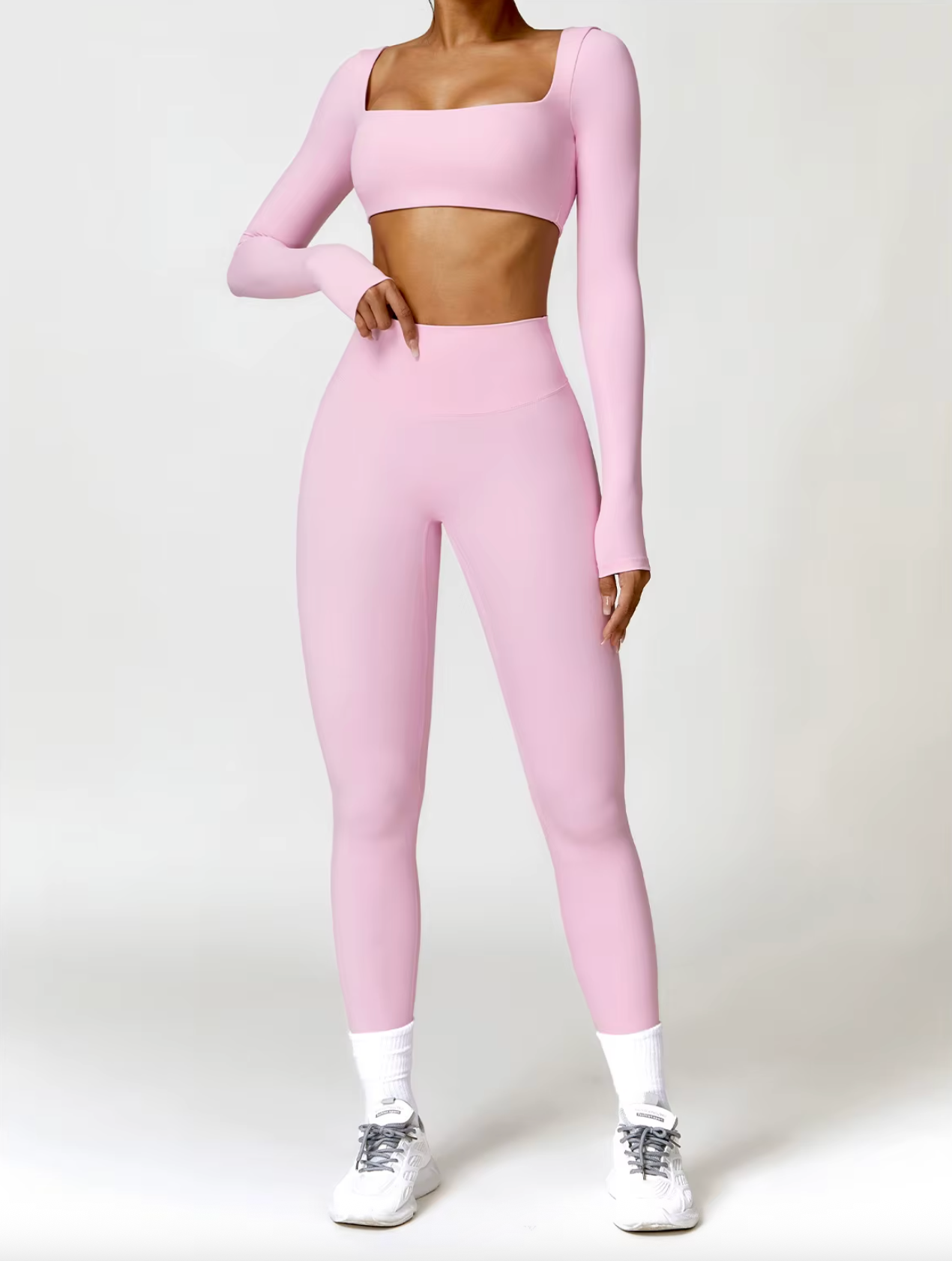 Cherry Blossom Pink - High Waist Push Up Yoga Leggings for Women