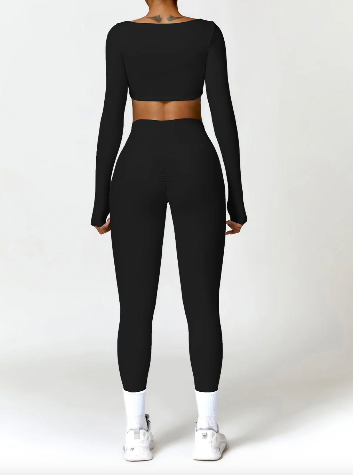 Premium Black- High Waist Push Up Yoga Leggings for Women