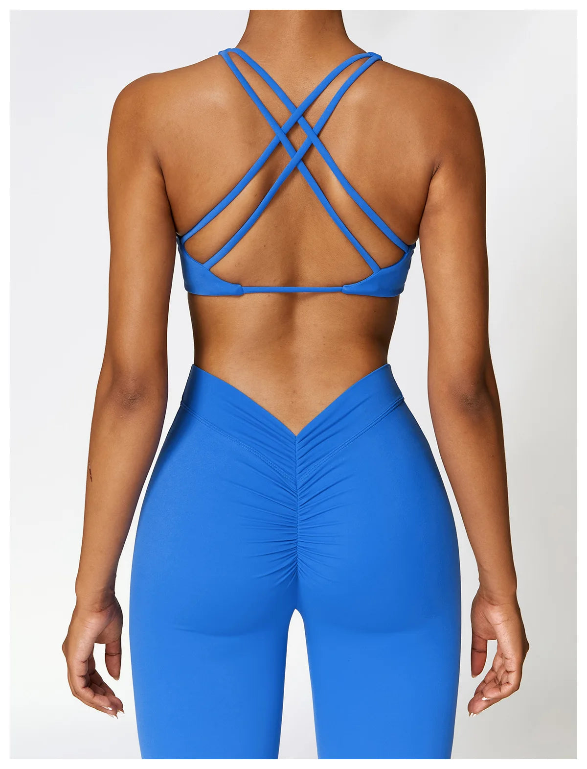 Blue - High Impact Women's Sports Bra for Fitness