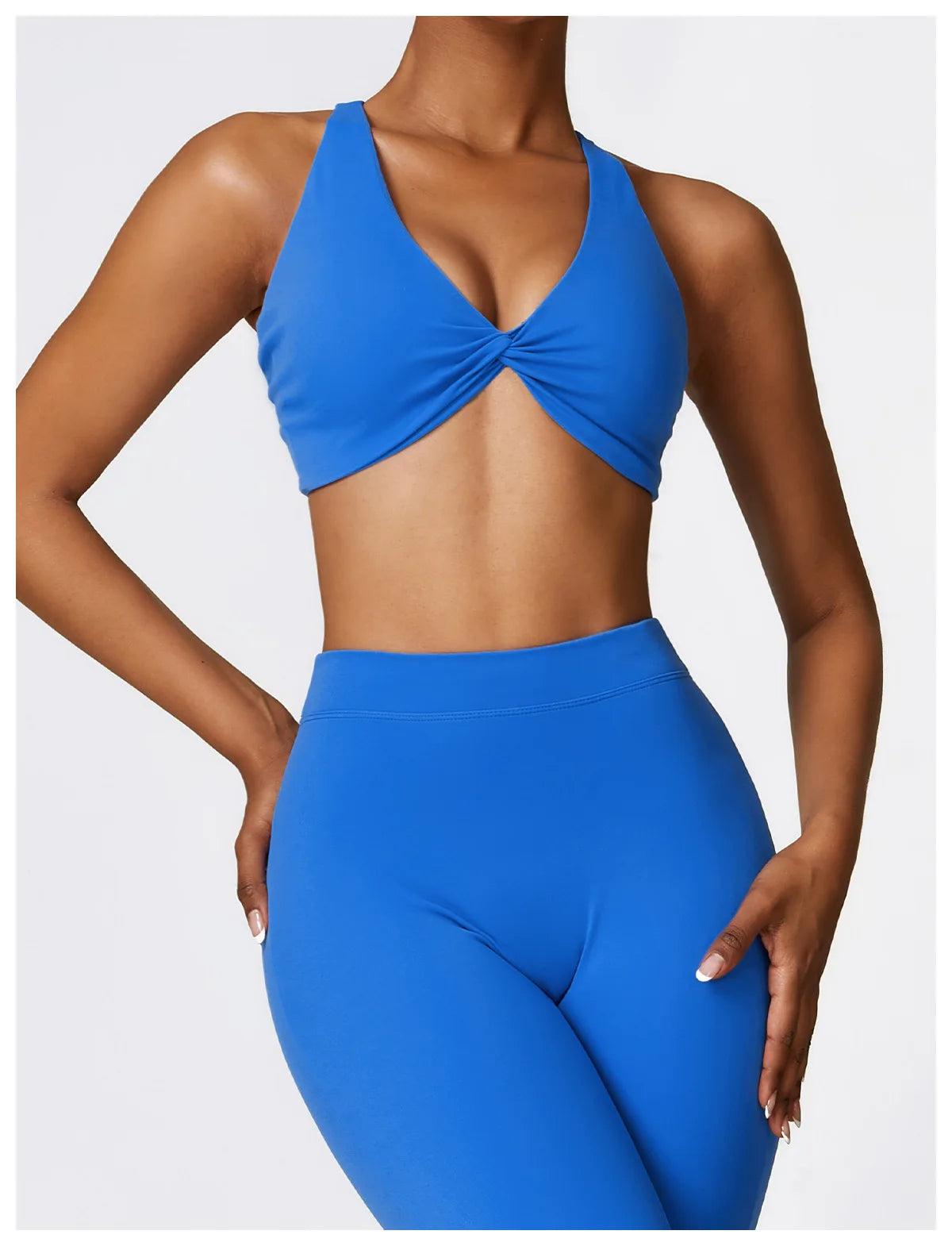 Blue - High Impact Women's Sports Bra for Fitness
