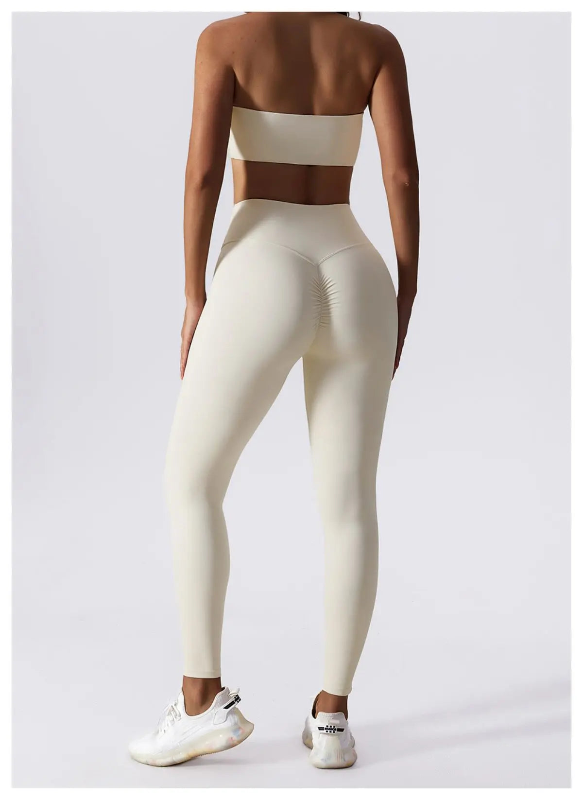 Ivory - Quick-Dry Strapless Sports Bra for Women