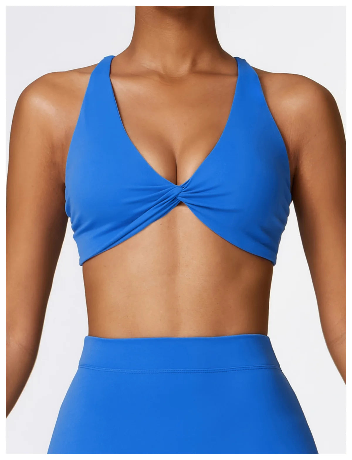 Blue - High Impact Women's Sports Bra for Fitness