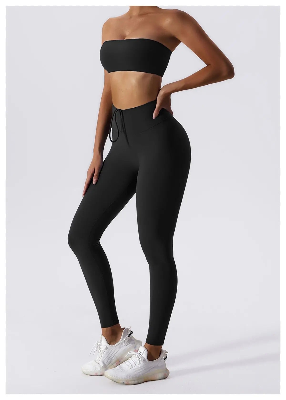 Black - Quick-Dry Strapless Sports Bra for Women