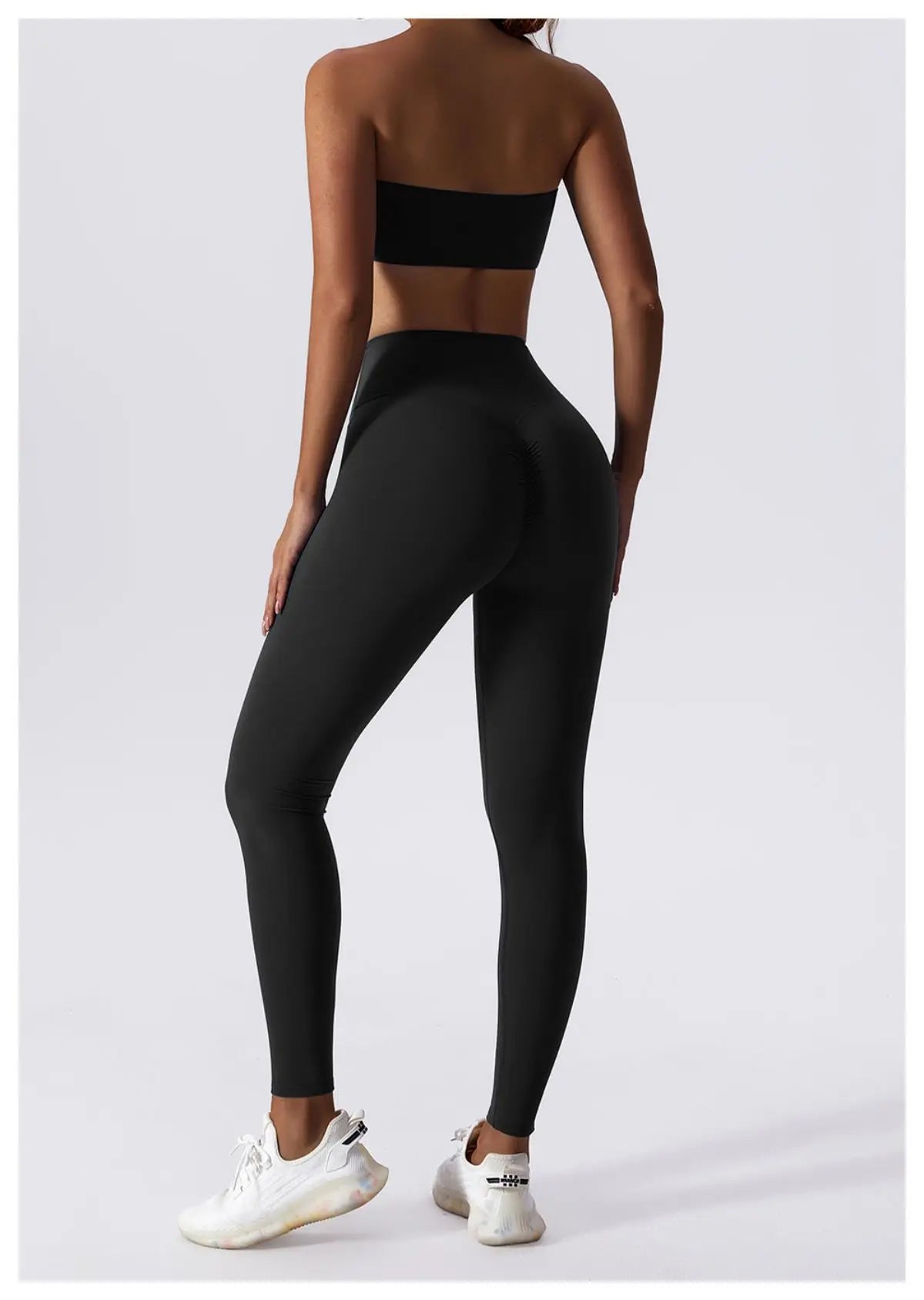 Black - Quick-Dry Strapless Sports Bra for Women