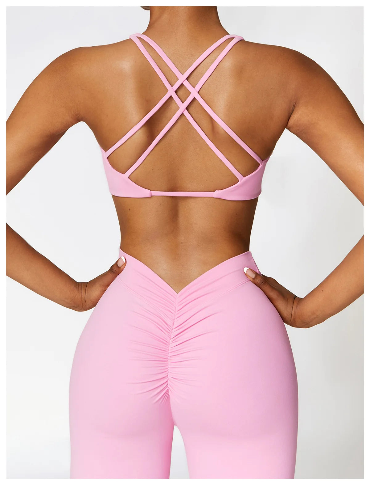 Pink - High Impact Women's Sports Bra for Fitness