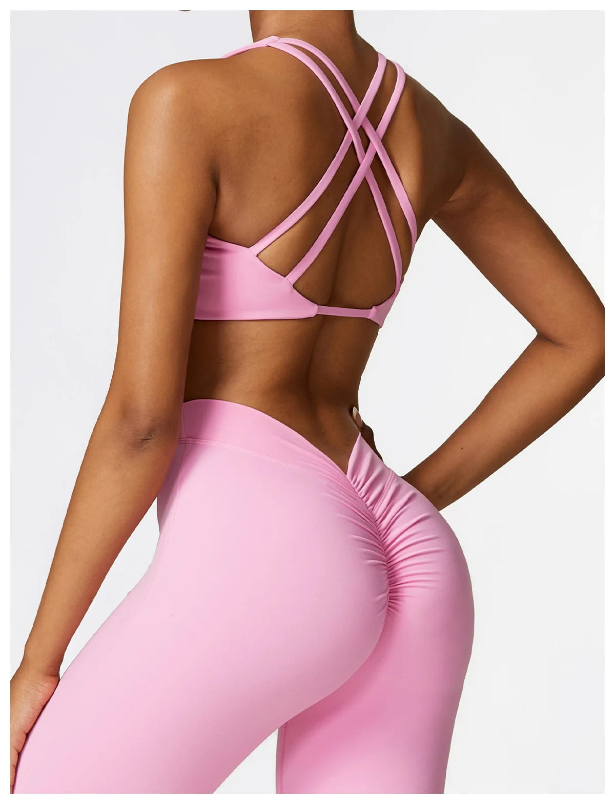 Pink - High Impact Women's Sports Bra for Fitness