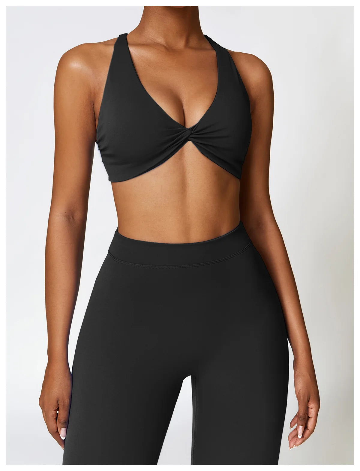 Premium Black - High Impact Women's Sports Bra for Fitness