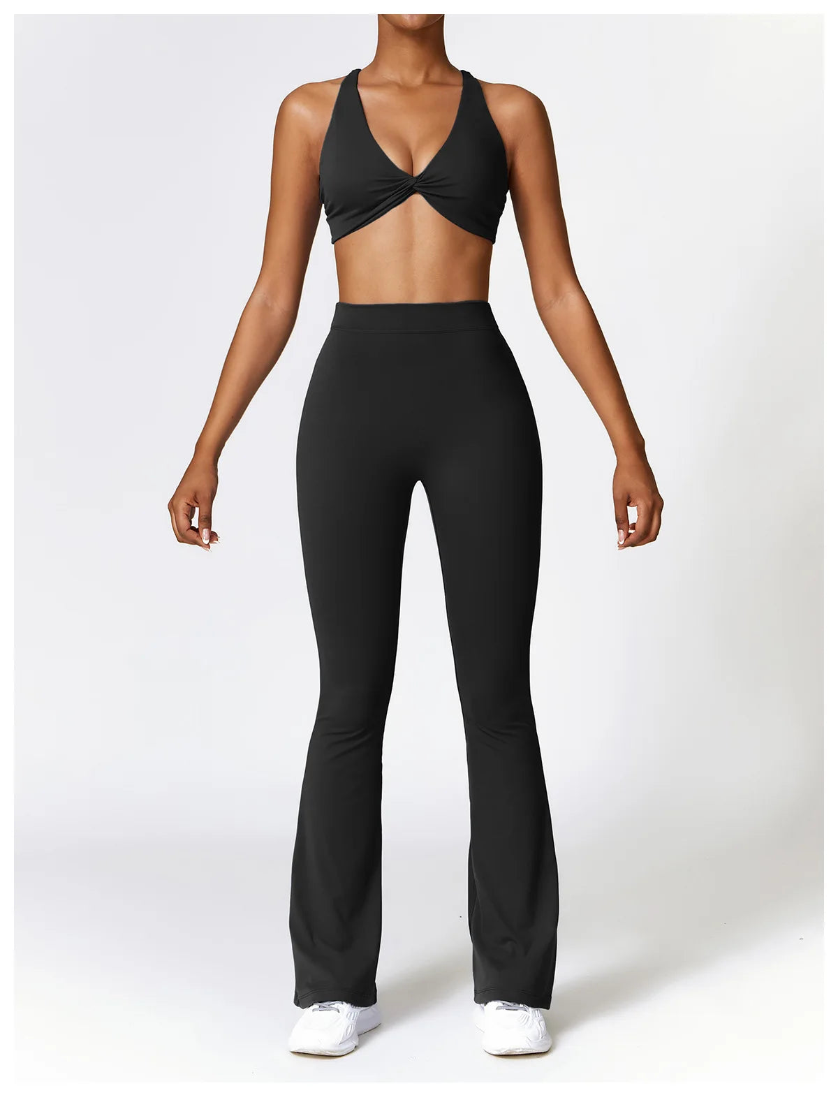 Premium Black - High Impact Women's Sports Bra for Fitness