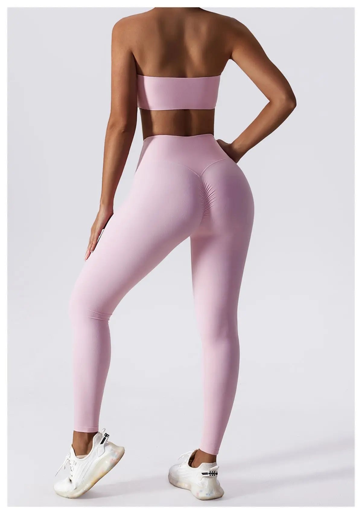 Pink - Quick-Dry Strapless Sports Bra for Women